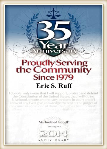 35 Year Service Award for Eric S. Ruff
