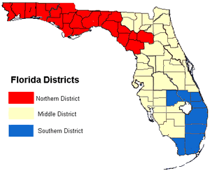 Florida's three federal districts